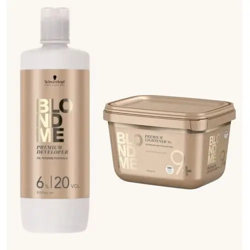 Schwarzkopf Blondme Premium Developer 6% plus Rozjaśniacz Premium 9+