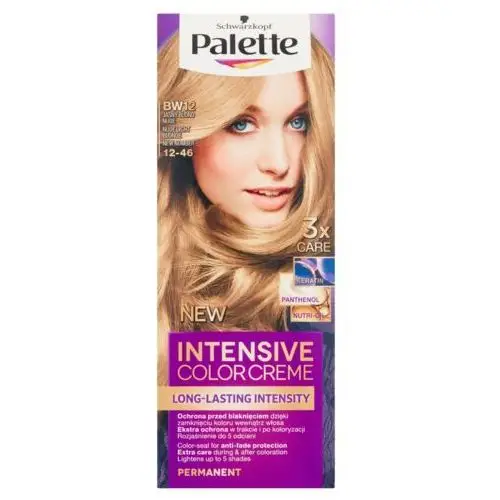 Farba do włosów Palette Intensive Color Creme Jasny blond nude BW12