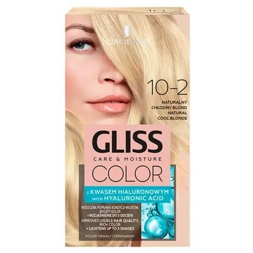 Schwarzkopf Gliss Color krem koloryzujący do włosów 10-2 Naturalny Chłodny Blond