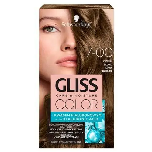 Schwarzkopf Gliss Color krem koloryzujący do włosów 7-00 Ciemny Blond, 681806