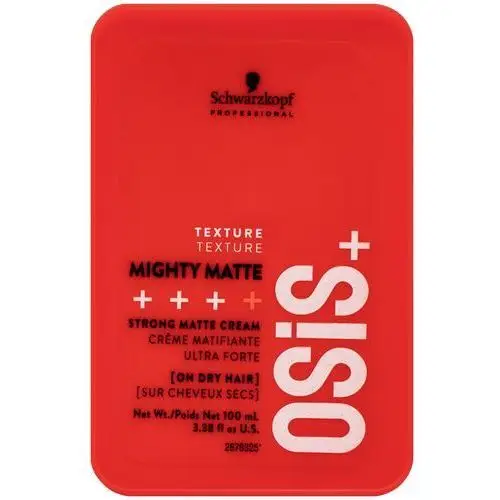 Schwarzkopf OSIS Mighty Matte - krem utrwalający z naturalnymi woskami, 100ml