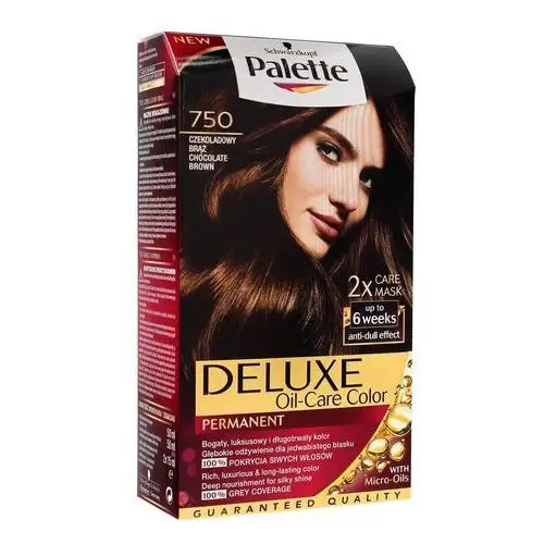 Schwarzkopf Palette deluxe farba do włosów czekoladowy brąz nr 750 1 op