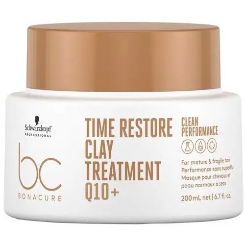 Schwarzkopf Professional BC Bonacure Time Restore Clay Treatment Q10+ (200ml), 2709509
