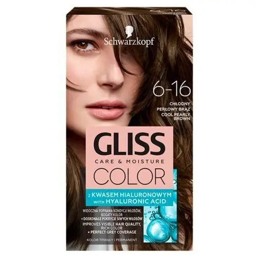 Smakeup.pl Gliss Color krem koloryzujący do włosów 6-16 Chłodny Perłowy Brąz, 6872468