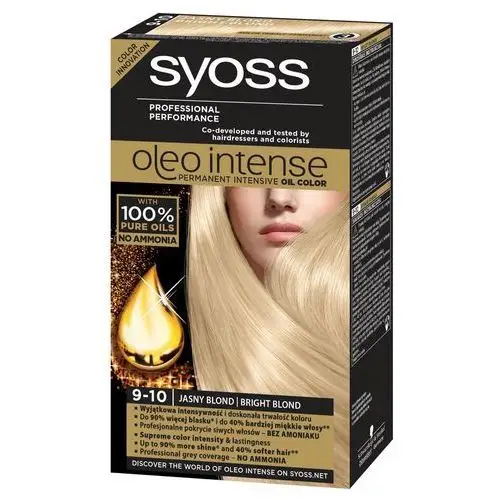 Syoss Oleo Intense Farba do włosów 9-10 jasny blond