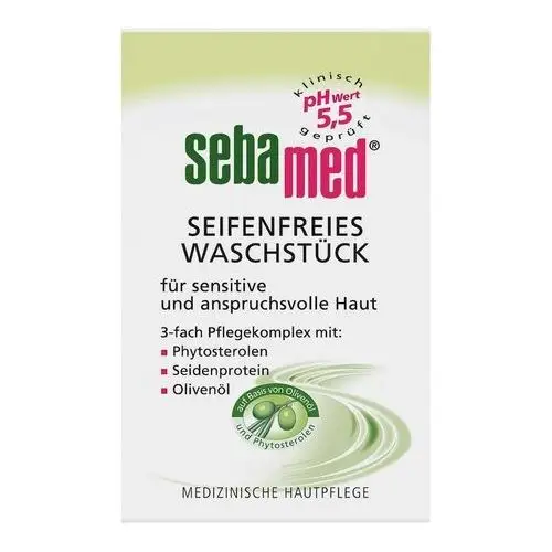 Sebamed Bezalkaliczna oliwkowa kostka myjąca o pH 5.5 (nie zawiera mydła) reinigungscreme 150.0 g