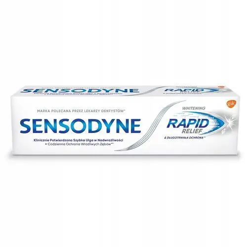 Sensodyne Whitening rapid relief wybielająca pasta do zębów wrażliwych 75ml