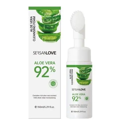 SERSANLOVE - Aloe Vera Cleansing Foam, 150ml - Pianka do mycia twarzy z aloesem