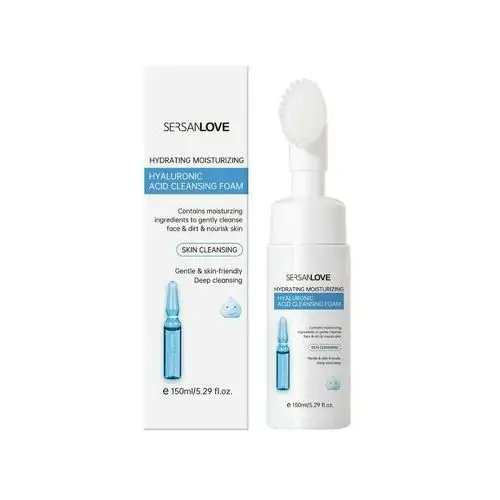 Hyaluronic acid cleansing foam, 150ml - pianka do mycia twarzy z kwasem hialuronowym 2% Sersanlove