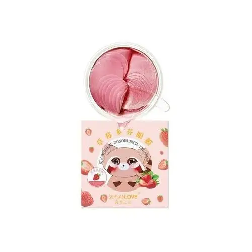 SERSANLOVE - Strawberry Doxorubicin Eye Mask, 60szt. - Hydrożelowe płatki pod oczy