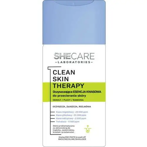 Esencja kwasowa do przecierania skóry ciała She Care CLEAN SKIN THERAPY