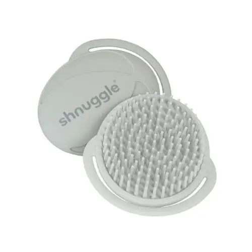 szczotka silikonowa do włosów dla niemowląt grey marki Shnuggle