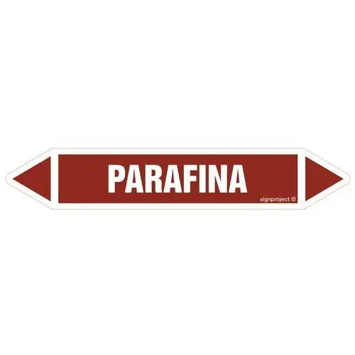 Signproject Znak jf315 parafina - arkusz 16 naklejek, 140x25 mm, fn - folia samoprzylepna