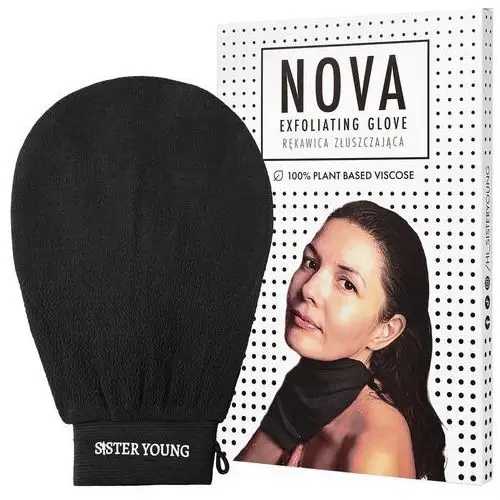 Sister young nova body glove - rękawica do mycia ciała, różne kolory black