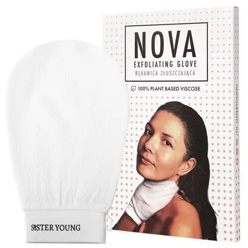 Sister young nova body glove - rękawica do mycia ciała, różne kolory white