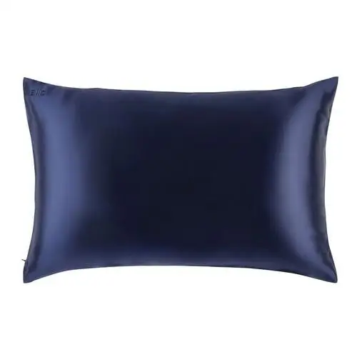 Pure silk queen pillowcase navy Slip