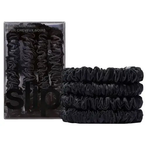 Slip pure silk skinny scrunchies black