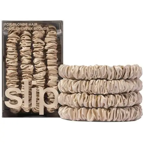 Slip Pure Silk Skinny Scrunchies Blonde,4983
