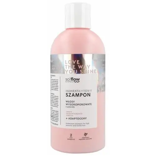 So!flow - humektantowy szampon do włosów wysokoporowatych, 400ml Soflow by vis plantis