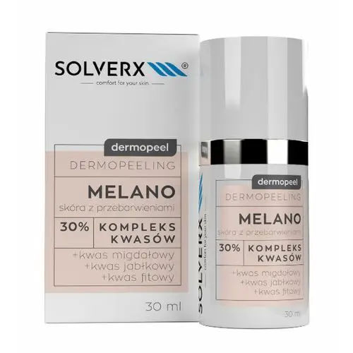 Dermopeel dermopeeling melano peeling 30% dla redukcji przebarwień (kwas migdałowy + figowy) Solverx