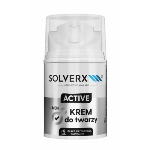 Solverx for men active face cream krem do twarzy dla mężczyzn o działaniu pobudzającym skórę