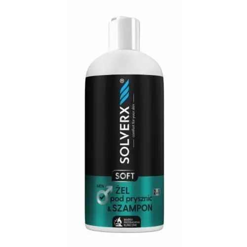 Solverx for men soft gel & shampoo 2in1 żel i szampon pod prysznic dla skóry wrażliwej