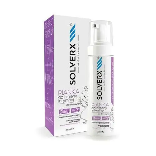 Solverx Pianka do higieny intymnej dla dziewczynek 200 ml