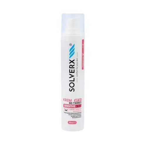 SOLVERX Sensitive Skin Krem do twarzy 3w1 z SPF50+ - skóra wrażliwa 50ml,1