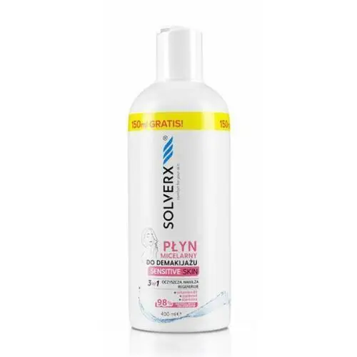 Solverx SENSITIVE SKIN MICELLAR FLUID FOR MAKE-UP REMOVAL Płyn micelarny do demakijażu