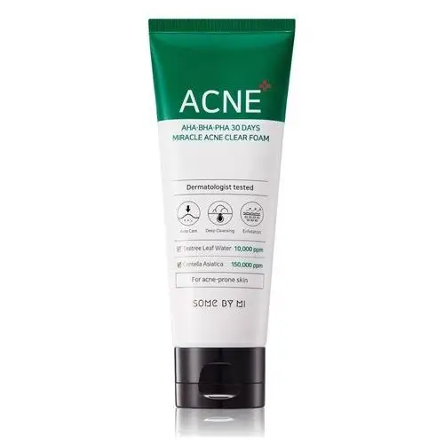 Some by mi Aha.bha.pha miracle acne clear foam oczyszczająca pianka do twarzy 100ml