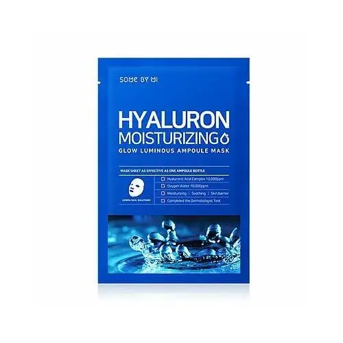 SOME BY MI - Hyaluron Moisturizing Glow Luminous Ampoule Mask, 25g - nawilżająca maska w płachcie