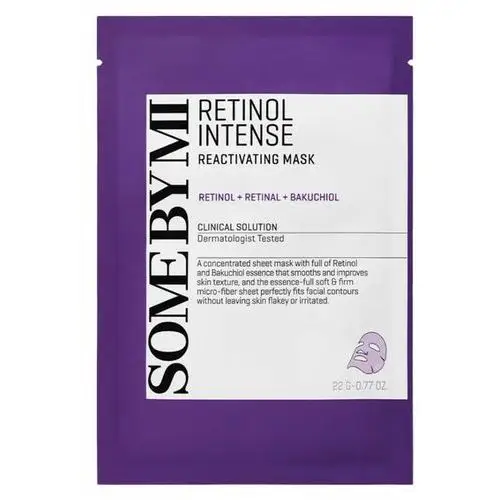 Retinol intense reactivating mask - przeciwstarzeniowa maska w płachcie - 22g Some by mi