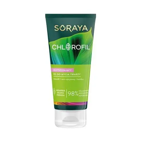 Soraya , chlorofil oczyszczający żel do mycia twarzy do młodej cery, 150 ml