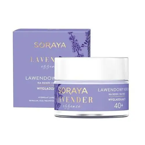Lavender essence, aksamitny krem wygładzający na dzień i na noc, 40+ gesichtscreme 50.0 ml Soraya