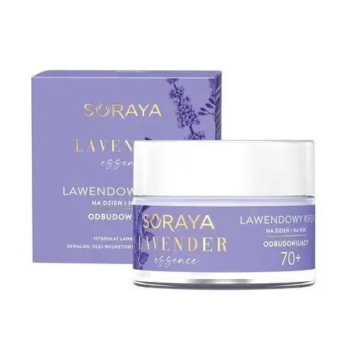 Lavender essence, balsamiczny krem odbudowujący na dzień i na noc, 70+ gesichtscreme 50.0 ml Soraya
