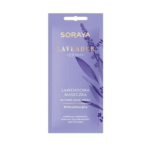 Soraya lavender essence, odżywcza maseczka przeciwzmarszczkowa feuchtigkeitsmaske 8.0 ml
