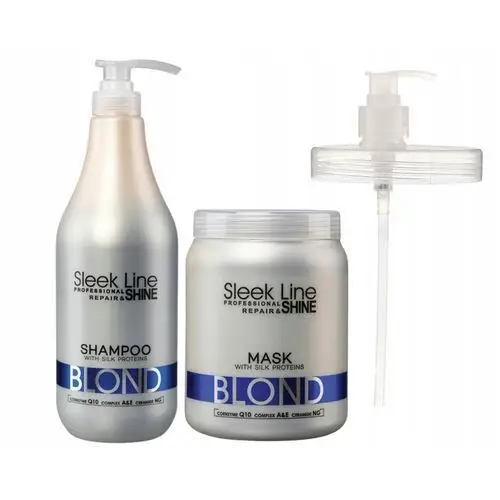 Stapiz Sleek Line Blond Zestaw XL 2x 1000ml Pompka