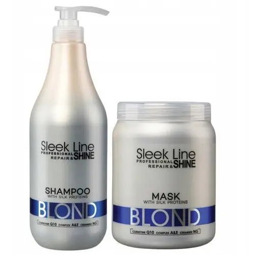 Stapiz Sleek Line Blond Zestaw XL Szampon Maska 2L