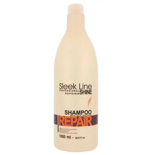 Stapiz Sleek Line Repair szampon odbudowujący włosy do włosów zniszczonych i farbowanych (Due to a Significant Content of Silk Proteins, it Moisturize, 8649