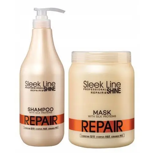 Stapiz Sleek Line Repair Zestaw XXL Szampon+ Maska