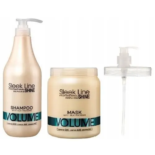 Stapiz Sleek Line Zestaw Volume Maska Szampon 2l