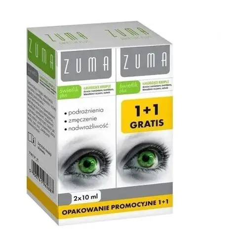 Zuma świetlik plus krople do oczu 2 x 10ml Suprobion