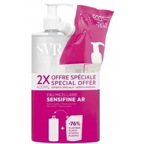 Svr Sensifine Ar płyn micelarny do demakijażu Zestaw 400 ml Zapas 400 ml