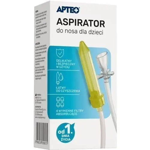 Apteo care aspirator do nosa dla dzieci x 1 sztuka Synoptis pharma
