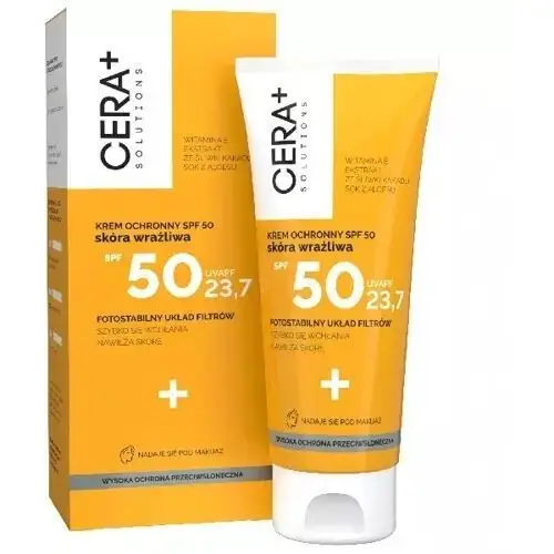 Cera+ solutions krem ochronny spf50 do skóry wrażliwej 50ml Synoptis pharma