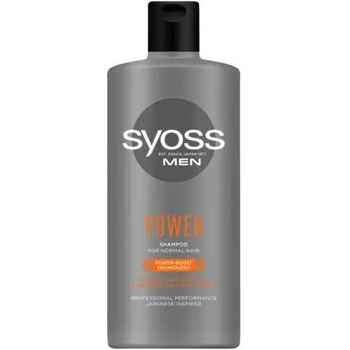 Syoss men power shampoo szampon do włosów normalnych 440ml, 687395