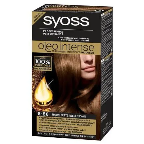 Syoss Oleo Intense Farba do włosów 5-86 słodki brąz, kolor brąz