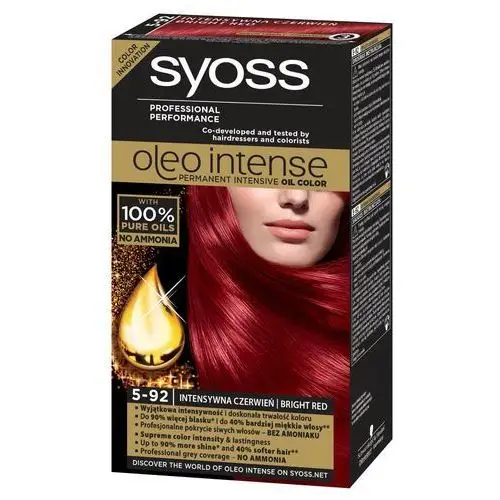 Syoss Oleo Intense Farba do włosów 5-92 intensywna czerwień