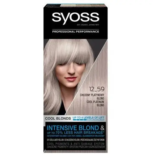 Syoss Rozjaśniacz do włosów 12_59 chłodny platynowy blond