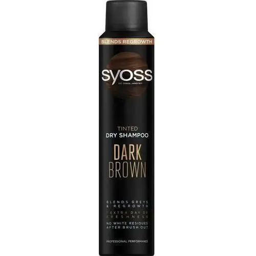 Tinted Dry Shampoo Dark Brown suchy szampon do włosów ciemnych odświeżający i koloryzujący Ciemny Brąz 200ml, kolor brąz
